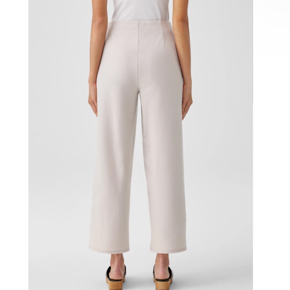 NWT EILEEN FISHER 100% Wool Jersey Wide Leg Pant - Picture 2 of 12